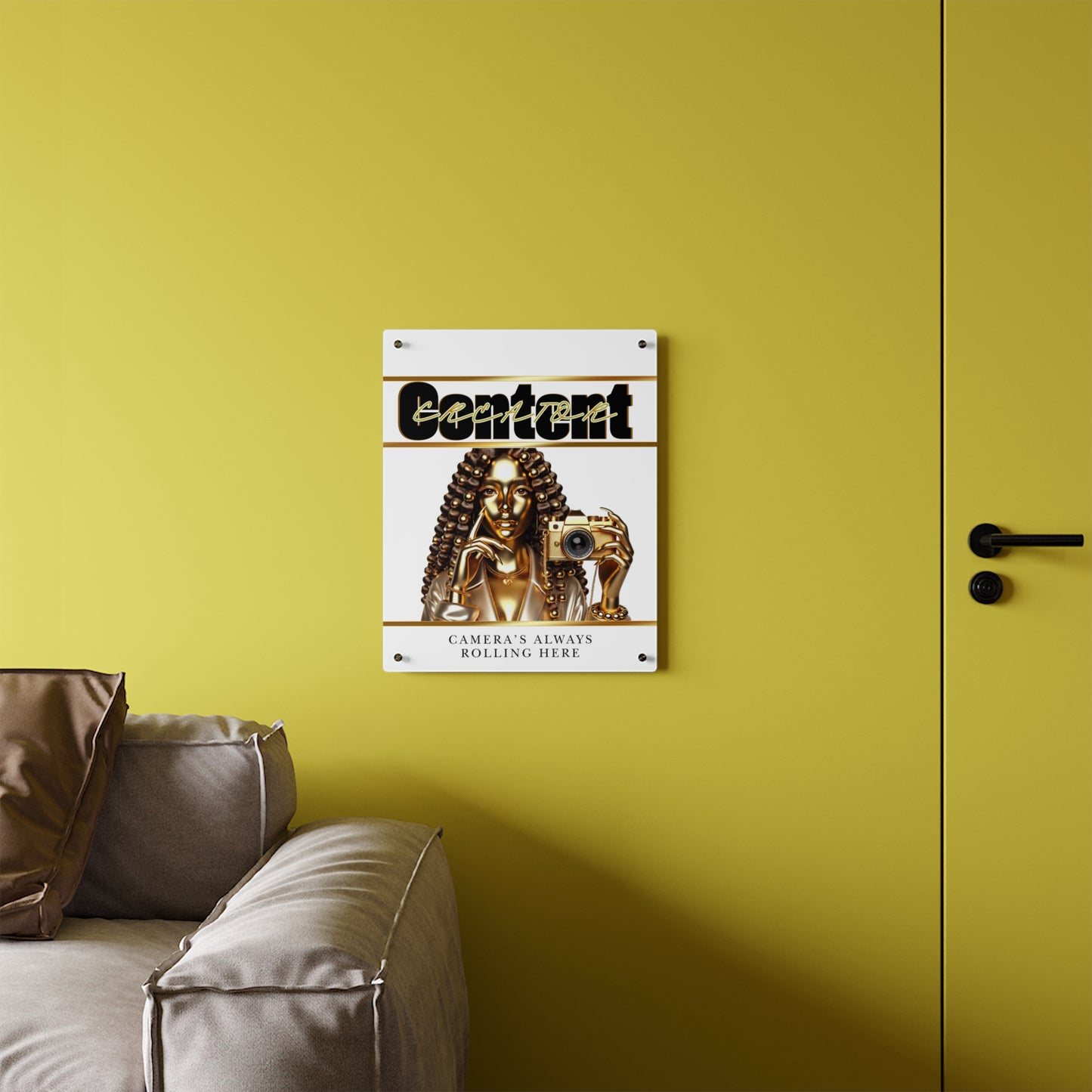 Acrylic Content Creator Wall Art Panels