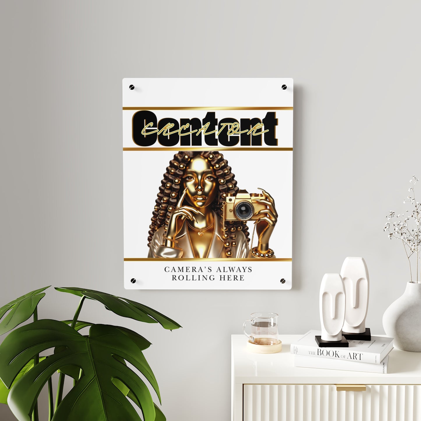 Acrylic Content Creator Wall Art Panels