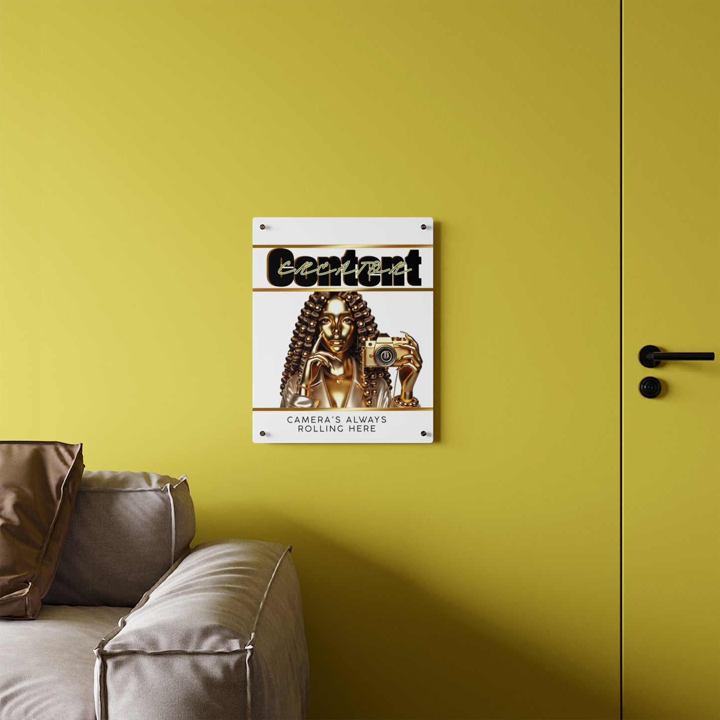 Acrylic  Content Creator Wall Art Panels