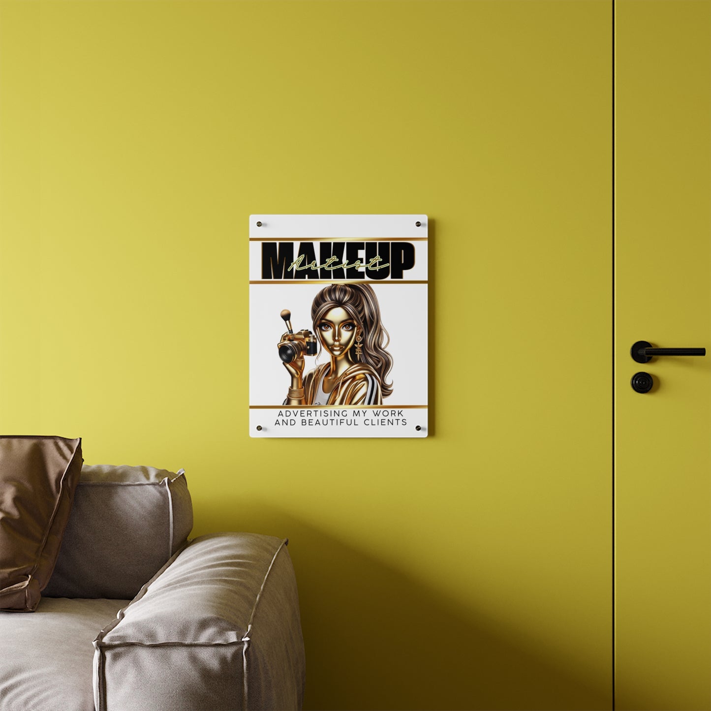 Acrylic Wall Art Panels Makeup Artist