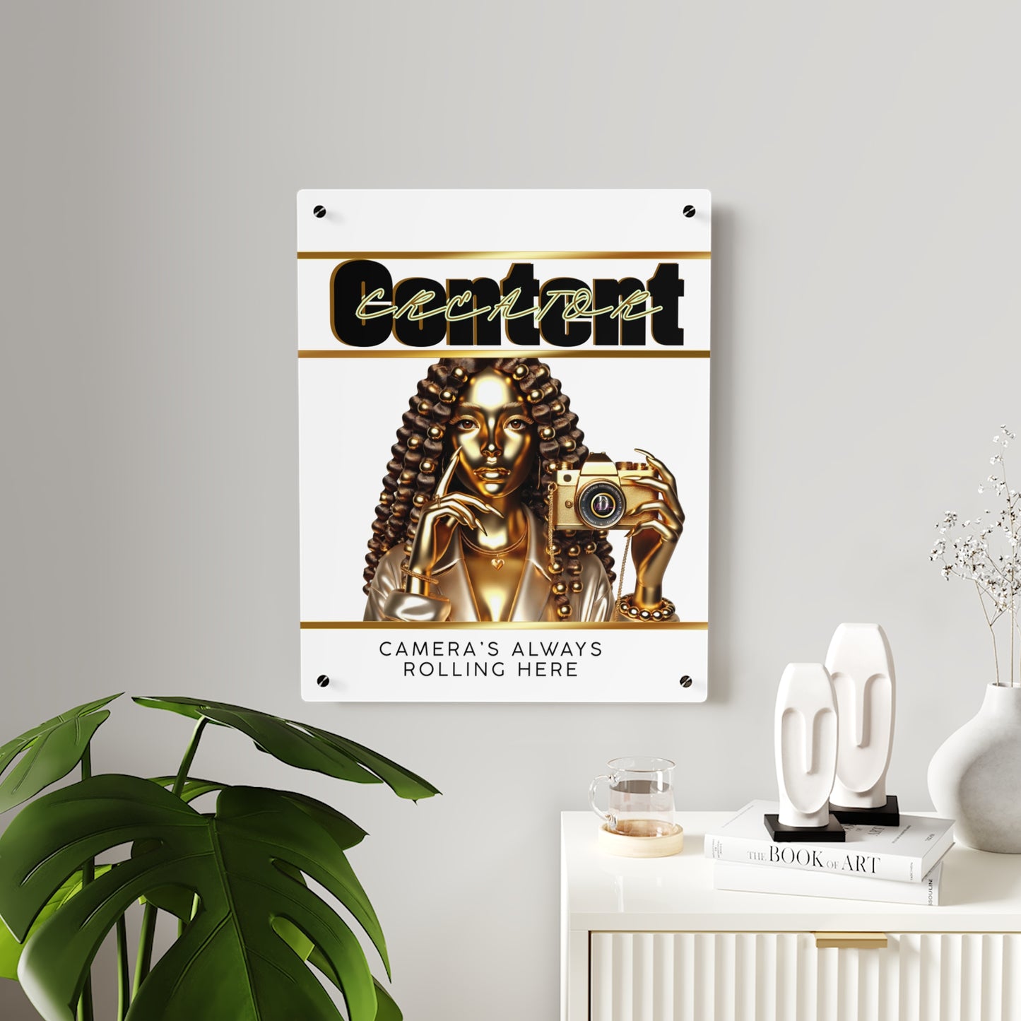 Acrylic  Content Creator Wall Art Panels