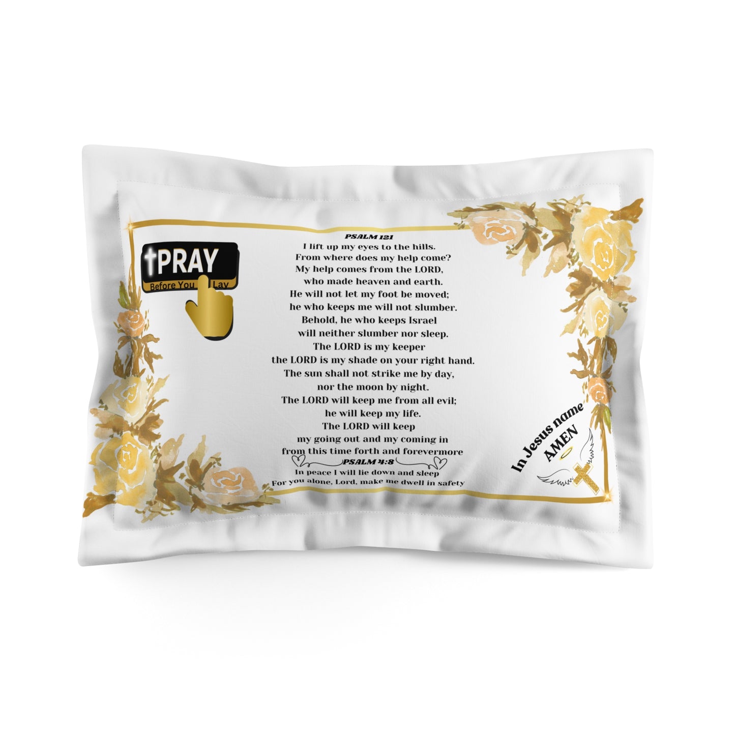 Prayer Microfiber Pillow Sham